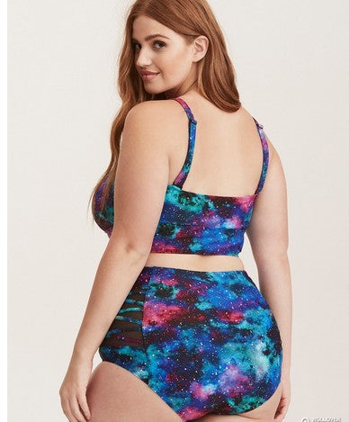 Maillot de bain imprimé grande taille GALAXIE