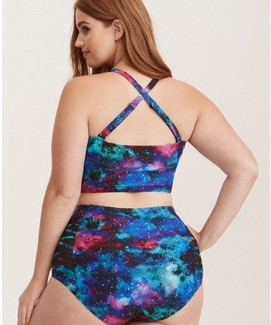 Maillot de bain imprimé grande taille GALAXIE