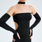 Robe noire style bandeau