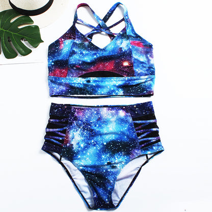 Maillot de bain imprimé grande taille GALAXIE